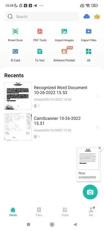 CamScanner — captura de tela 4